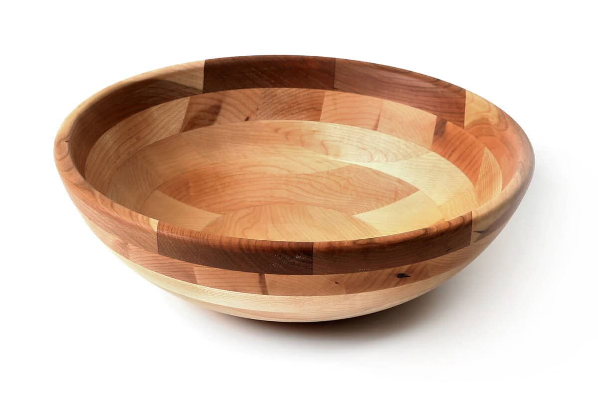 Each bowl is shaped by hand to showcase the natural grain, color, and texture of our selected hardwoods